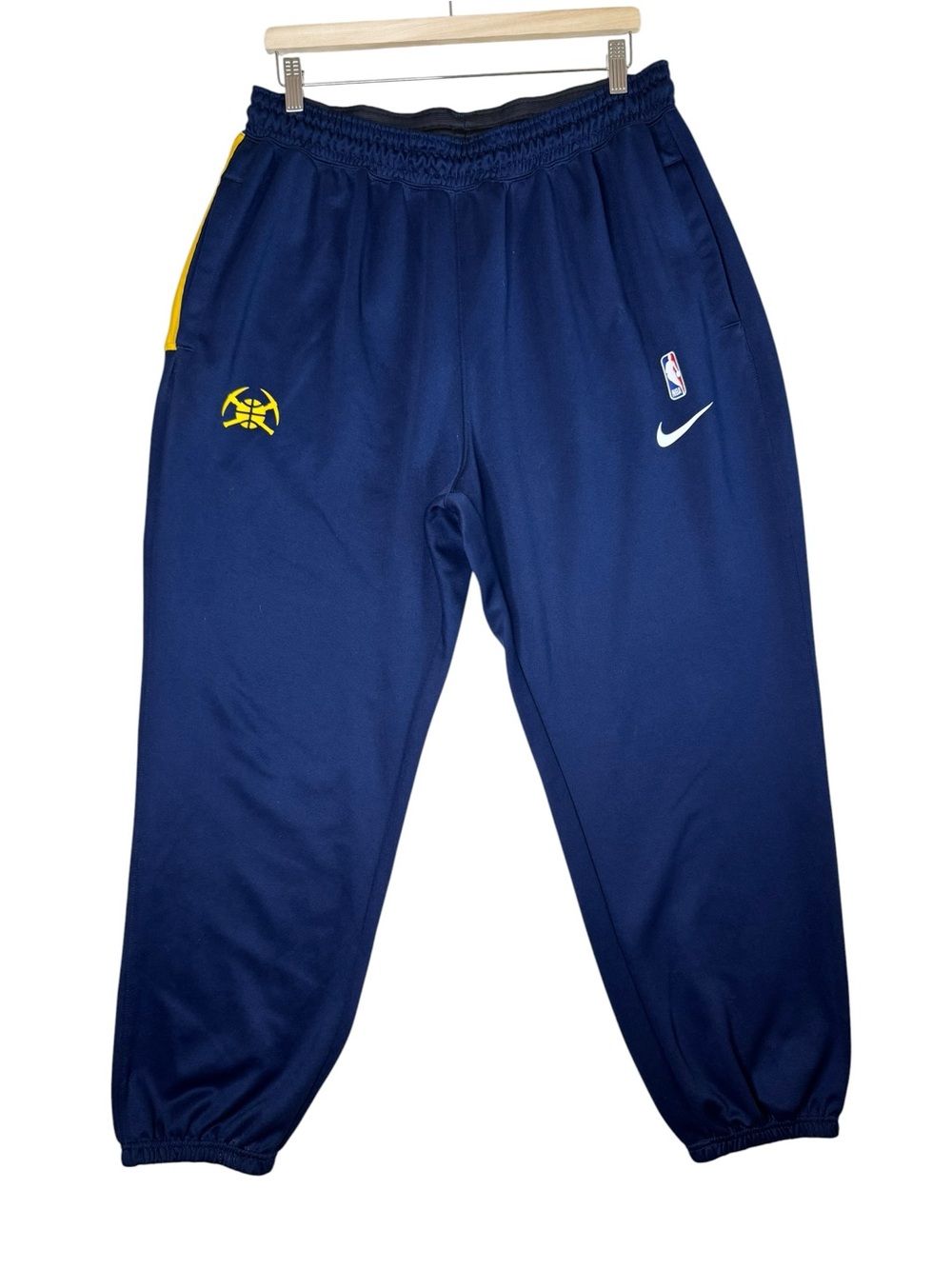 Nike Dri-Fit NBA Denver Nuggets Athletic Jogger Pants Navy Men's Size XXL